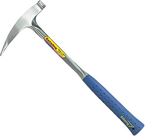 Estwing E3-23LP 22 oz Long Handled Rock Pick with Pointed Tip & Shock Reduction Grip