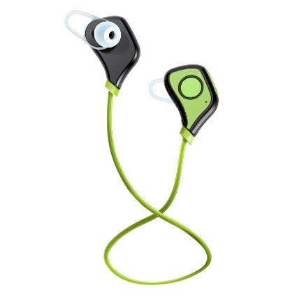 Sports Bluetooth Headphones Kingstar S5 Wireless Noise Cancelling Running Stereo Earphones with Microphone Headset for Phones Green