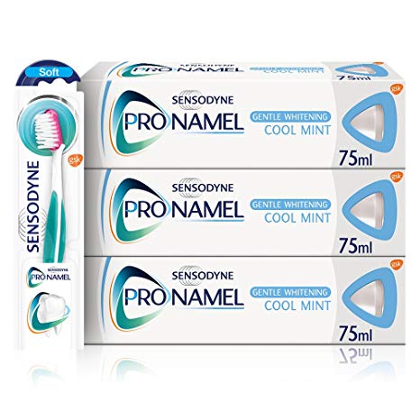 Sensodyne Pronamel Enamel Care Gentle Whitening Toothpaste and Toothbrush Regime Kit