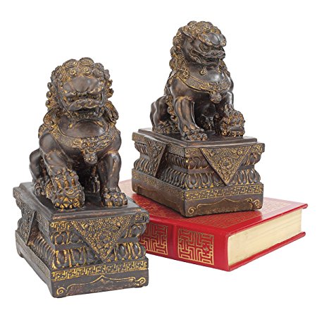 Design Toscano Chinese Guardian Lion Foo Dog Statue (Set of 2)