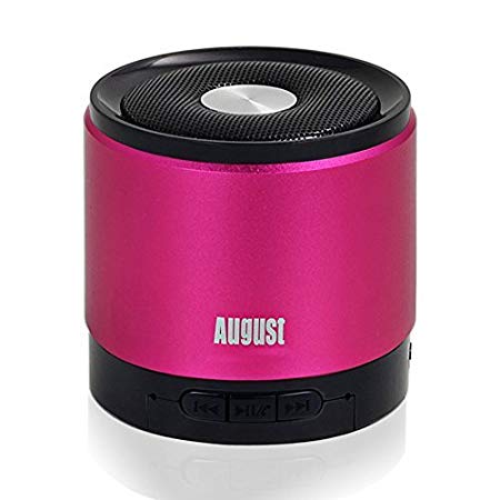 August MS425 Portable Bluetooth Wireless Speaker with Microphone