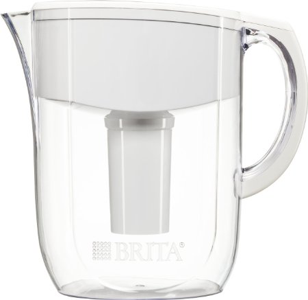 Brita Large 10 Cup Everyday Water Pitcher with Filter - BPA Free - White