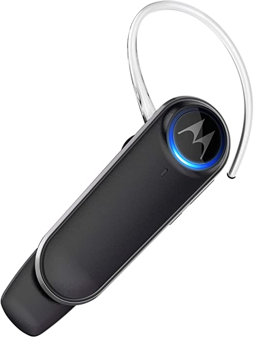 Motorola Boom 3 in-Ear Wireless Mono Alexa Enabled Headset - Noise Cancelling Bluetooth 5.0 Earpiece with Flip Microphone - 7-Hour Battery Life, 40-Foot Range - Ear Hook & Gel Buds