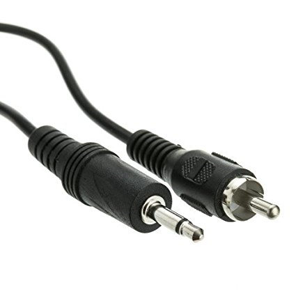 CableWholesale 6-Feet RCA Male to 3.5mm Mono Male Cable, Black (10A1-07106)