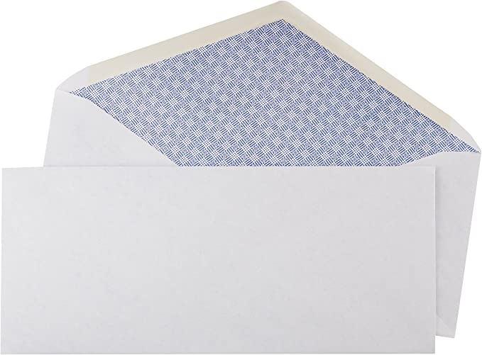 AmazonBasics #10 Security Tinted Business Envelopes - 4 1/8-Inch x 9.5-Inch, 500 Pack