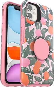 OtterBox   Pop Symmetry Series Slim Case for iPhone 11, iPhone XR (ONLY) Retail Packaging - Stay Peachy