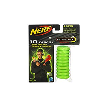 Nerf Vortex Refills 10 discs- Green