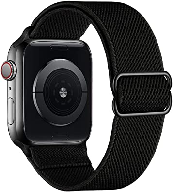 Stretchy Nylon Solo Loop Bands Compatible with Apple Watch 38mm 40mm