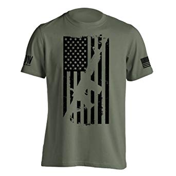 Dion Wear AR15 American Flag M4 T-Shirt