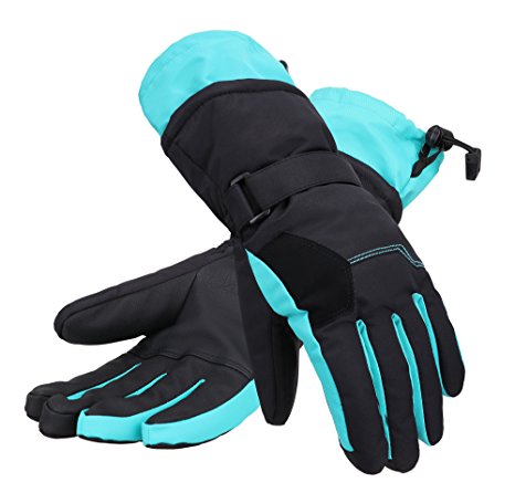 Andorra Women's Two-Tone Geometric Touchscreen Ski Glove