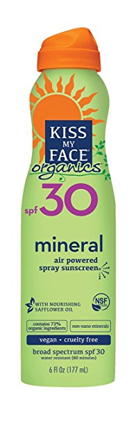 Kiss My Face Organics Mineral Continuous Spray Sunscreen, SPF 30