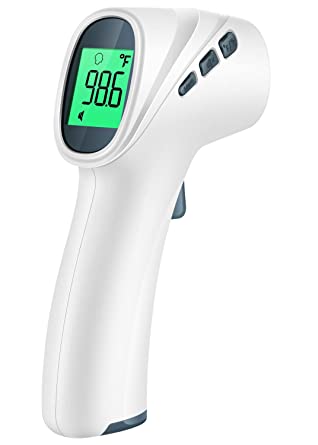 Forehead Thermometer for Adults and Kids, Digital Infrared Thermomer with Fever Alarm, Accurate and Easy to use