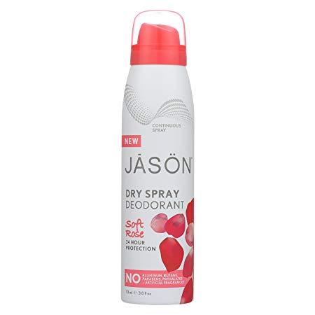 2 Pack of Jason Natural Products Spray Soft Deodorant - Rose - 3.8 oz.