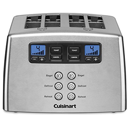 Cuisinart Toaster - 4-slice - Brushed - Leverless