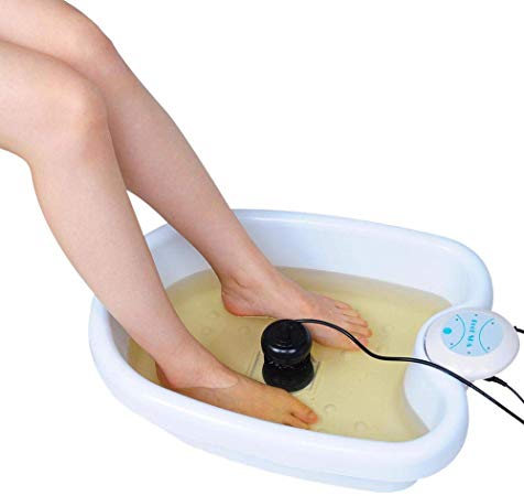 Personal Ionic Foot-Bath Machine Foot Cleanse Basin Detox with Tub Array for Home Beauty Salon Spa Health Care Stainless Steel Coils Preprogrammed Setting US Delivery