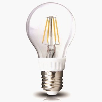 LED2020 ZL-A19-FIL-4W-27K-3PACK A19 4W Edison Style LED Filament Bulb, Soft White - 3 Pack