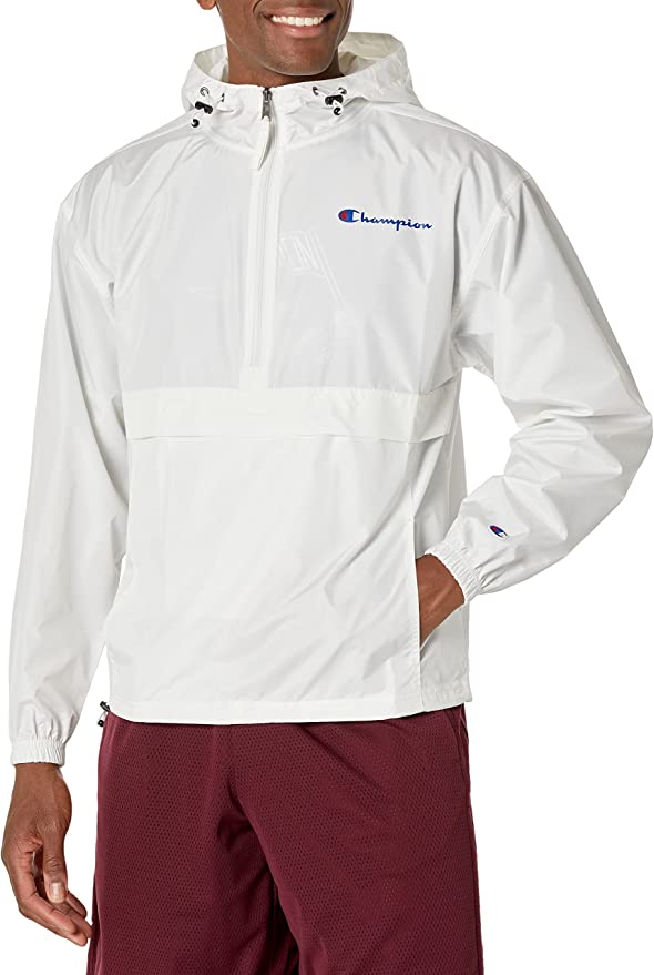 Champion Stadium Packable Jacket, Lightweight Water and Wind Resistant Windbreaker