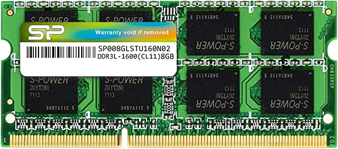 Silicon Power DDR3 / DDR3L 8GB 1600MHz (PC3 12800) 204 pin CL11 1.35V RAM Hynix IC Non-ECC Unbuffered SODIMM Laptop Notebook Memory RAM Module Upgrade