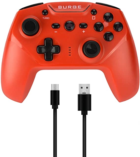 Surge Switchpad Pro Wireless Controller for Nintendo Switch - Red - Nintendo Switch