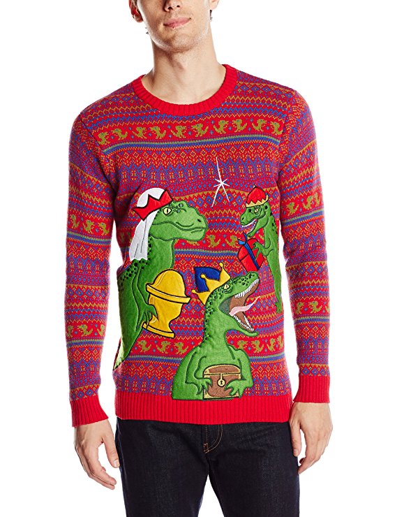 Blizzard Bay Men's Three Clever Girls Ugly Christmas Sweater
