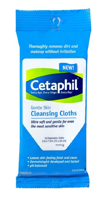 Cetaphil Skin Cleansing Cloths, 10 ea (Pack of 4)