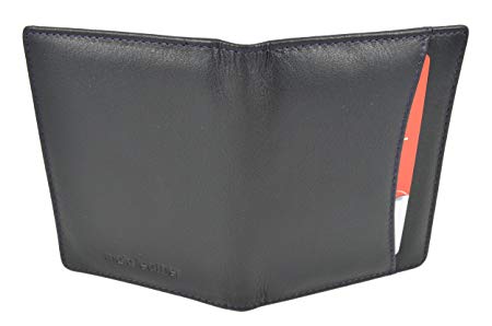 Mala Leather Travel Card Holder Wallet suitible for Oyster ID Bus Rail Pass & Credit Card (Black)