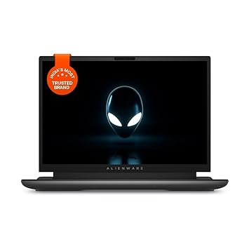 Dell Alienware m16 Gaming Laptop, AMD Ryzen 9-7845HX/32GB DDR5/2TB SSD/16 (40.64cm) FHD  480Hz, FHD IR Camera/NVIDIA RTX 4080, 12 GB GDDR6/Win 11   MSO'21/15 Month Mcafee/Dark Metallic Moon/3.23kg