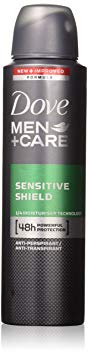 Dove Men   Care Dry Spray Antiperspirant, Sensitive Shield 3.80 oz (Pack of 5)