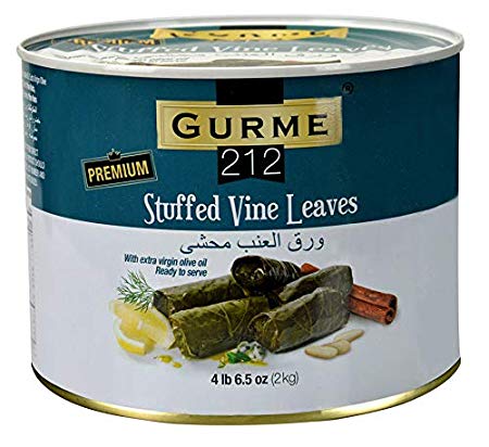Gurme212 Premium 4.4 lbs Stuffed Vine Leaves (Dolmades) with Olive Oil