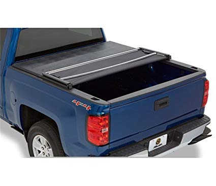 Bestop 16212-01 EZ Fold Truck Tonneau Cover for 2007-2013 Chevy Silverado/GMC 1500 Crew Cab (w/o bed management system; won't fit classic body style), 5.8' bed