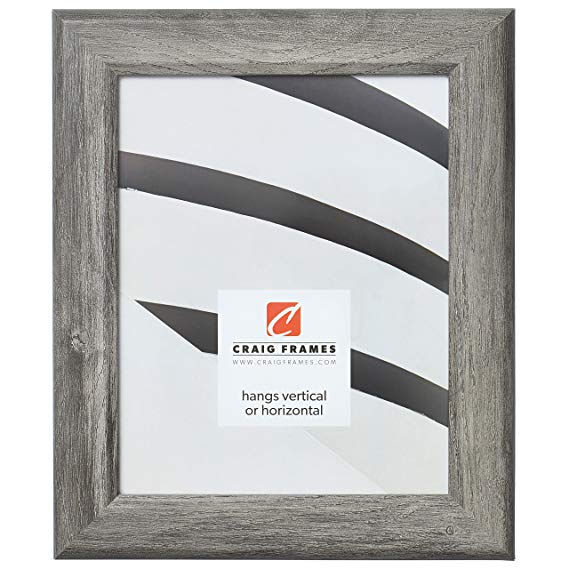 Craig Frames Arthur Picture Frame, 14 x 18 Inch, Gray Barnwood