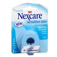 Nexcare Low Trauma Tape For Sensitive Skin, Sensitive Skin 1 Each, 1"x144" (Pack of 4)