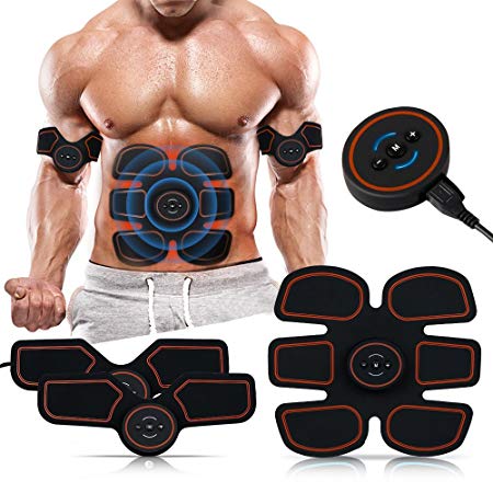 Abs Stimulator,Muscle Toner,Abs Stimulating Belt- Abdominal Toner- Training Device for Muscles-Wireless Portable to-Go Gym Device- Muscle Sculpting at Home- Fitness Equipment for at-Home Workouts