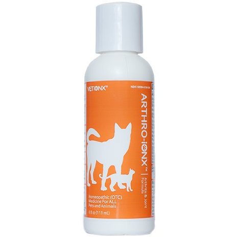 VETiONX Arthro-Ionx - Safe, Natural Joint and Mobility Pain Medication for Pets of All Ages,4 fl OZ