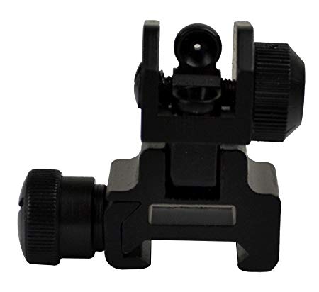 Sniper Flip-up Rear Sight with Dual Aiming Aperture