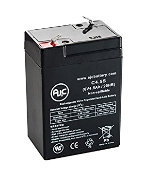 Lithonia ELB-06042 6V 4.5Ah Emergency Light Battery - This is an AJC Brand Replacement