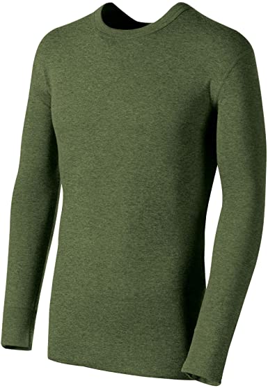 Champion Men's Duofold Originals Wool-Blend Men's Thermal Shirt Olive Heat X-Large