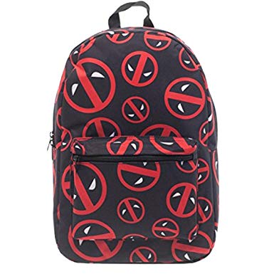 Bioworld Deadpool Logo Print Backpack