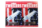 2 Pack Uncle Bills Sliver Gripper Precision Tweezers