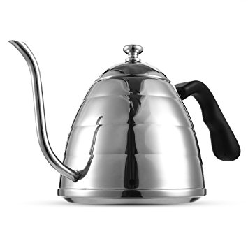 Easehold Pour Over Coffee Kettle Teakettle Drip Pot Servers Stainless Steel Gooseneck Spout Stable Flow, Mirror Finish