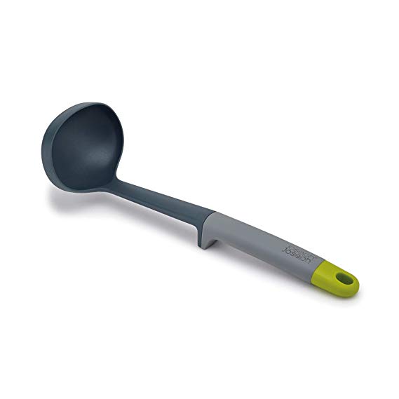 Joseph Joseph 10169 Elevate Nylon Ladle with Integrated Tool Rest, One Size, Gray/Green