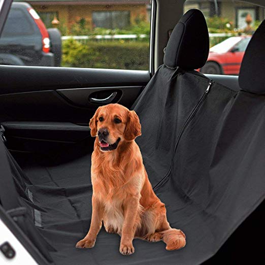 PetsN'all Dog Seat Cover, Waterproof and Machine Washable, with A Safety Seat Belt and Carry Bag, Dog Hammock Regular Size (60 * 58 inch) (HR3912-1)