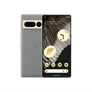 Google Pixel 7 Pro - 5G Android Phone - Unlocked Smartphone with Telephoto Lens, Wide Angle Lens, and 24-Hour Battery - 512GB - Hazel