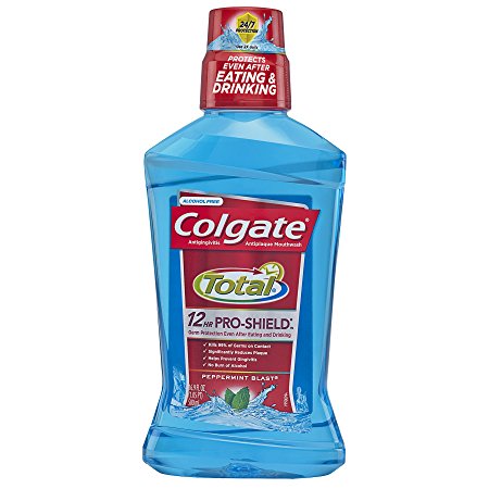 Colgate Total Advanced Pro-Shield Mouthwash, Peppermint, 16.9 Fluid Ounce