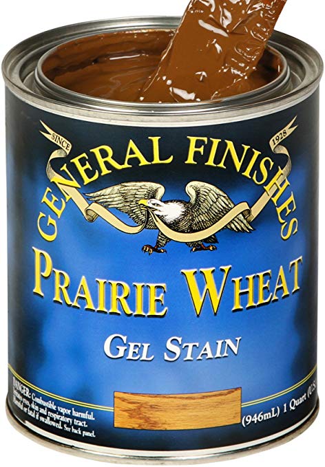 General Finishes PQ Oil Base Gel Stain, 1 Quart, Prairie Wheat