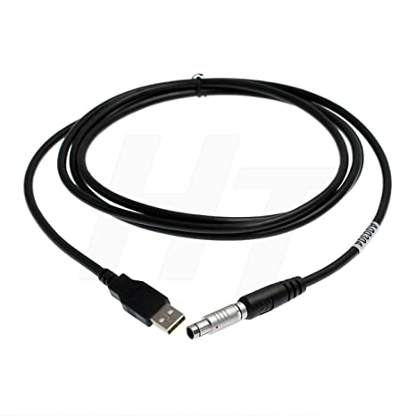 HangTon Hand-held Controller Computer USB to 5pin Data Cable for Topcon GPS Receiver Hiper Lite