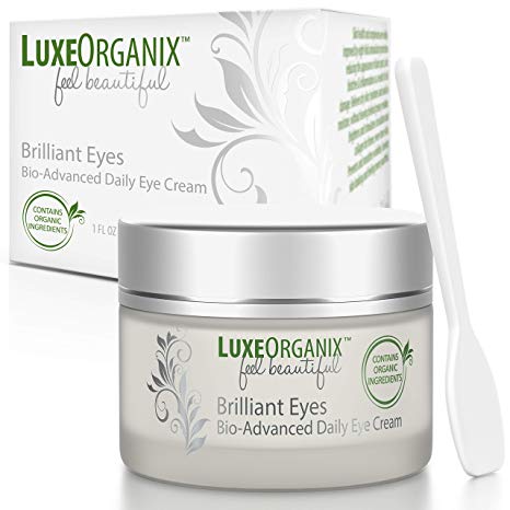 Organic Eye Cream Anti Aging; Soothes & Hydrates, Relieves Dark Circles & Puffiness, Under Eye Treatment. Wrinkle Repair Moisturizer With Natural Retinol Softens & Firms Skin, Minimizes Eye Bags (USA)