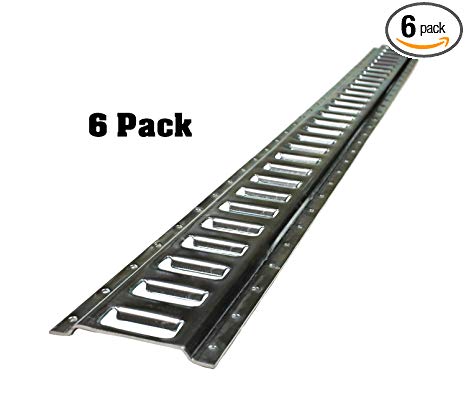 ABN 5’ Foot Galvanized Horizontal E-Track Zinc Plated 6-Pack – Tie Down Rail Securing Cargo