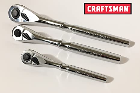 Craftsman 3 piece Solid Handle Quick Release Teardrop Ratchet Set 99962-99964-99967