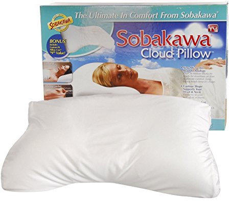 Sobakawa Cloud Pillow Micro Bead Bed As Seen On TV Cool Soft Contour Shape